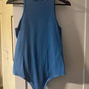 Abercrombie & Fitch Blue Ribbed Bodysuit